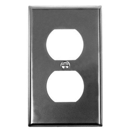 PERFECTTWINKLE Smooth Iron-Steel Single Duplex Outlet Switch Plate PE33057